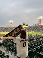 ジーナネイル 茨木(Zina nail) 野球観戦するのが好きです!