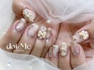 小花柄とクロムネイル