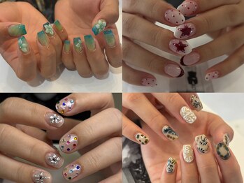 サロン ド リコ 豊崎店(salon de lico)の写真/パラジェルとフィルインで長持ち！持ち込み画像/長さだしも対応◎初めての方もデザインを楽しめます♪豊崎