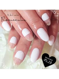 爽やか☆WhiteシースルーNail