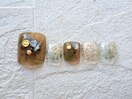 FOOTネイル ¥9980 くすみカラー