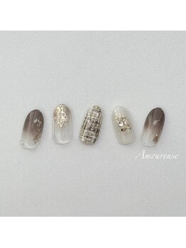アムルーズ(Amoureuse)/ツイードネイル♪