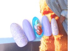 ネイルサロン ティディ(TIDY)/クリア天然石ネイル