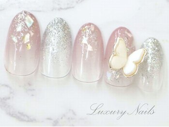 ラグジュアリー ネイルズ(Luxury Nails)/キラキラ*バタフライNail