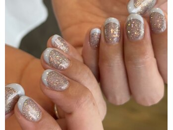 ステラ マレ(Stella mare)/ラメワンカラー×フレンチ