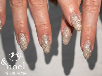 ノエル(Noel)/冬ネイル/フラッシュラメ/リボン