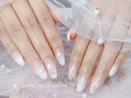 白グラデーションX雪Xハート