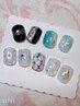【フット】親指デザインアートサンプルコース5000円
