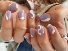 スカイ ネイル アンド アイ(SKY)/うねうねデザイン