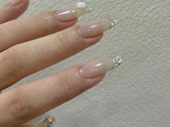 アイネイルズ 渋谷店(I nails)/【Karin.m】ガラスフレンチ