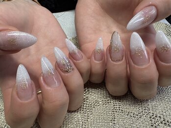 エヌド ネイル(n°nail...)/ジェルチップ＋グラデーション
