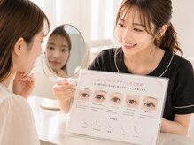丁寧なカウンセリングで理想の目元を共有
