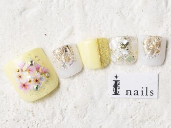 アイネイルズ 新宿店(I nails)/桜イエローフット