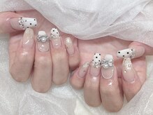 モカ 心斎橋(moca by Lee)/【Aina】ドットネイル