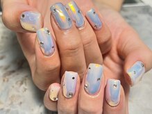 ネイルサロンアンドスクール ミュー(Nail Salon & school mieux)/つやつやオーロラデザイン