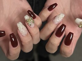 ボルドー×キルティング