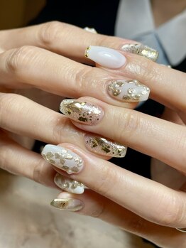 B.の写真/【アート￥6000～】持込みアート歓迎のフルオーダーコースをご用意＊ハイセンスネイルを指先に！