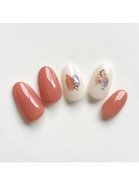 ぬりかけネイル　ニュアンス