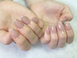 美爪秋色ワンカラー