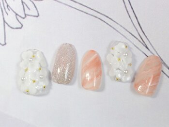 ハッピービューティー(Happy Beauty)/フラワーネイル8800円