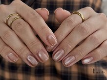 アイネイルズ 吉祥寺店(I nails)/奥行きピンクマグネット秋ネイル