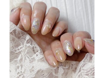 天然石ネイル【シトリン】