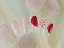 シューズネイルプロデュース/ツイードチェックフレンチ