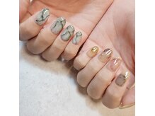 マノ(mano)/ちぐはぐ☆ニュアンスネイル