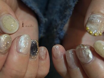 アイネイルズ 吉祥寺店(I nails)/個性派モードぷっくりネイル