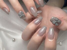 クリアグレーリボン