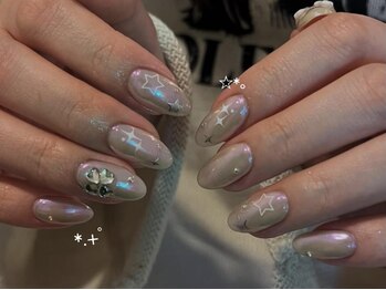 ジェミーネイル エビス(Jemiy nail ebisu)/オーロラ星クローバー