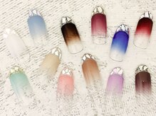 ネイルエイム(Nail eim)/ガラスフレンチ★グラデ★￥7580