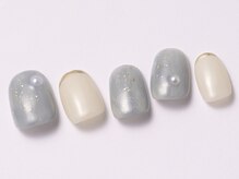 アイ ネイルズ 天神店(I nails)/kiraブルー　￥7000