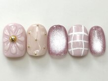 ネイルメゾン 天神店(NAIL MAISON)/ピンクドットお花マグ春¥7550
