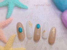 スエルテ ネイルサロン 北千住店/ターコイズストーン ¥7000