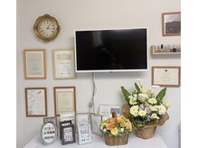 ほの花の雰囲気（ネイル施術中はprime videoなどで映画を見てお寛ぎください♪）