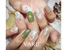 ヴァリエ(VARIE)/カーキ×ベージュ