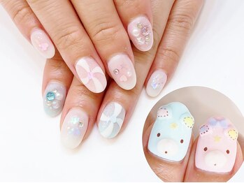 ネイルコレクション ピンク(Nail Collection Pink)/ジェル放題+キャラクター3D♪