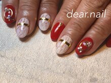 ディアネイル(dear.nail)/RED・大理石☆