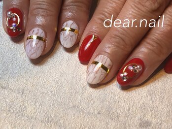 ディアネイル(dear.nail)/RED・大理石☆
