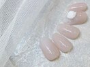 先端ラメネイル/ローズパーツ