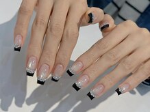 ピンキーネイル(Pinky Nail)/ストーンフレンチ