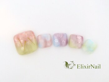 エリクサーネイル 神田(Elixir Nail)/フット やり放題 /クーポン使用