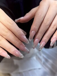 シルバーラインフレンチネイル