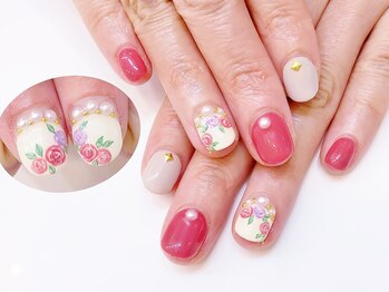 ネイルコレクション ピンク(Nail Collection Pink)/ジェルアート放題★★薔薇