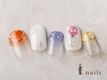 アイネイルズ 横浜EAST店(I-nails)/カラフル凸凹ヨーヨーネイル