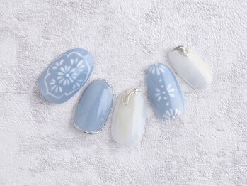 ネイルアトリエ スプーン(spoon)/タイル柄ネイル