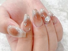 ネイルサロン ドレス(Nail Salon Dress)/[小嶋]マグネット×チークネイル