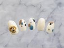 トイプードル/犬/ドット