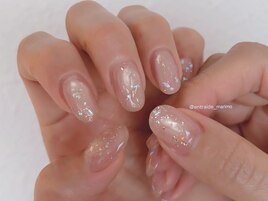 オーロラが可愛い♪氷ネイル
